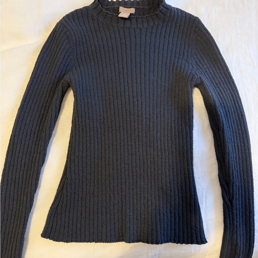 H&M Women's Ribbed Charcoal Sweater and Pant Coord